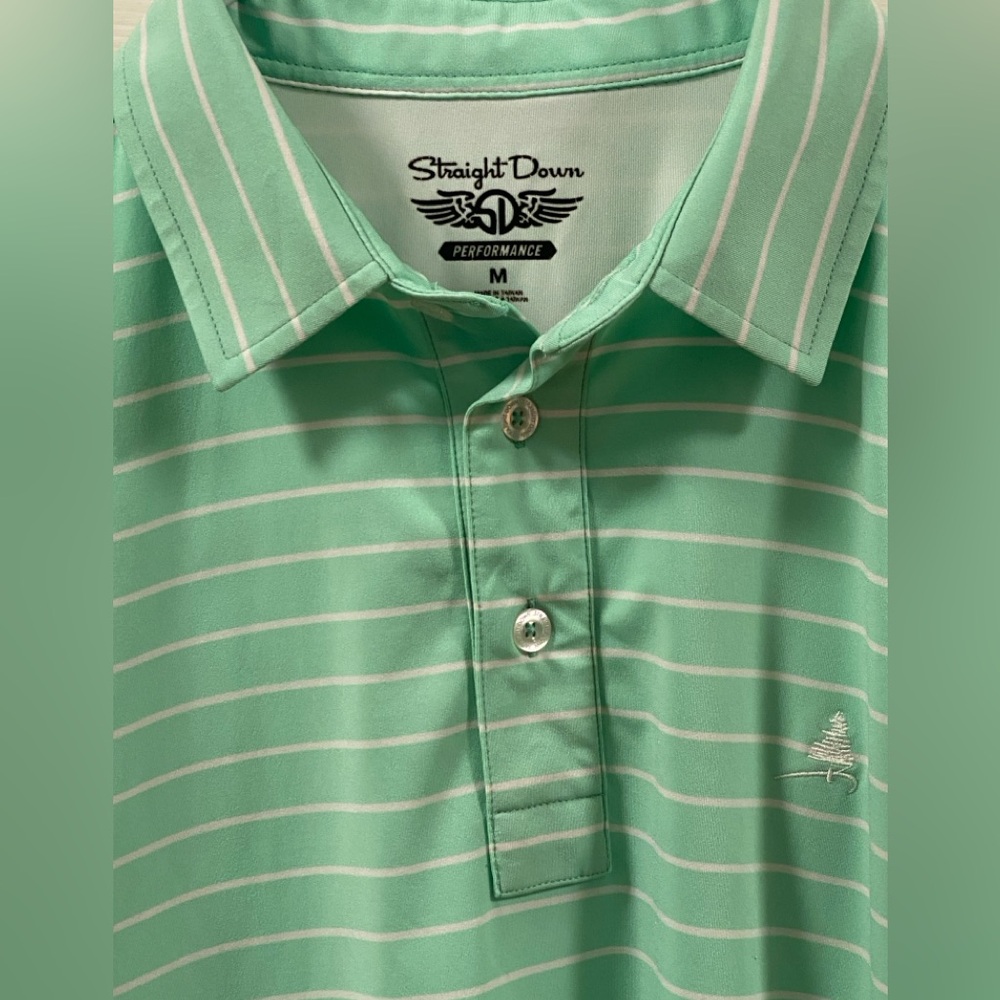 Straight Down Performance Golf Shirt/ Med